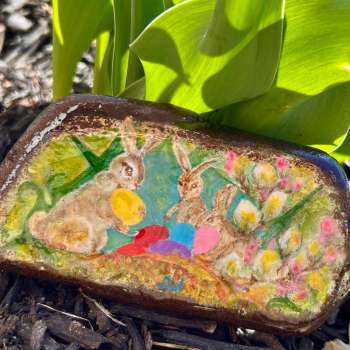 Easter Bunny Pebble 1