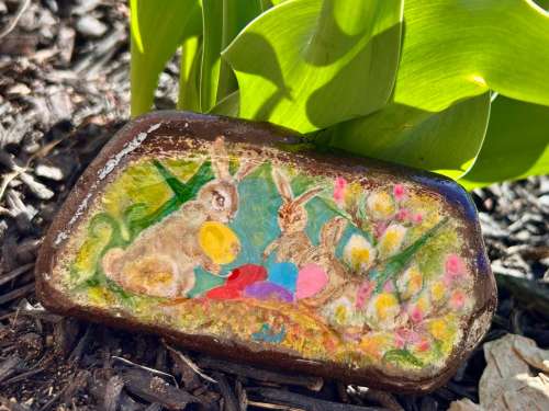 Easter Bunny Pebble 1