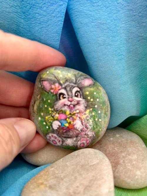 Easter Bunny Pebble 4