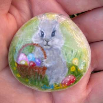 Easter Bunny Pebble 6