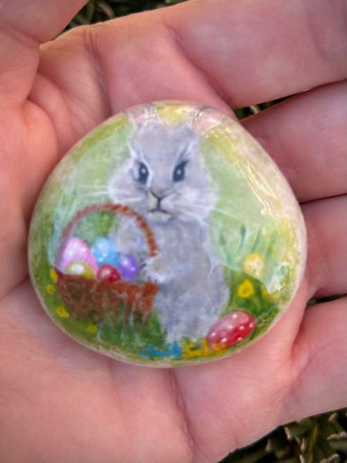 Easter Bunny Pebble 6