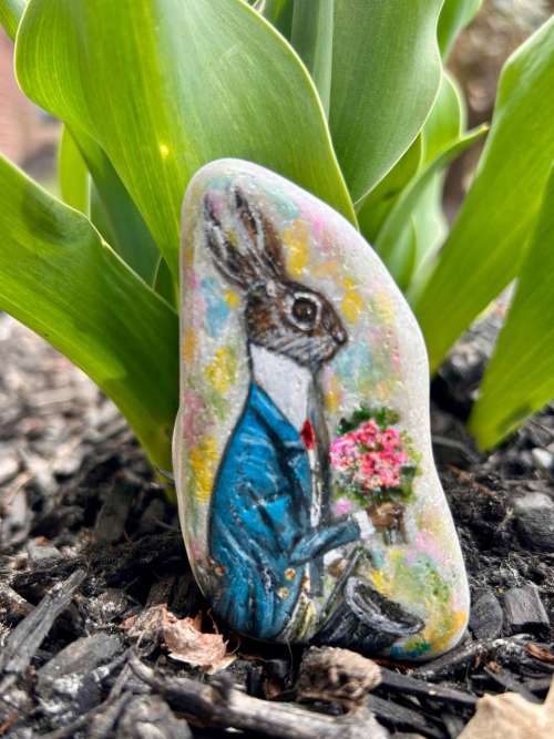 Easter Bunny Pebble 7